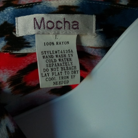 SOLD4/$15 Mocha Blouse - Picture 11 of 11